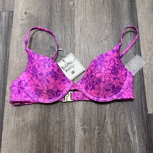Kulani Kinis Vibrant Pink Floral Bra